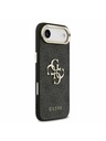Guess Guess PU Leather 4G Metal Logo Gold Frame Zadný Kryt pre iPhone Air Black