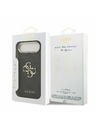 Guess Guess PU Leather 4G Metal Logo Gold Frame Zadný Kryt pre iPhone Air Black