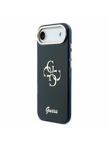 Guess Guess IML 4G Script Metal Logo Zadný Kryt pre iPhone Air Blue