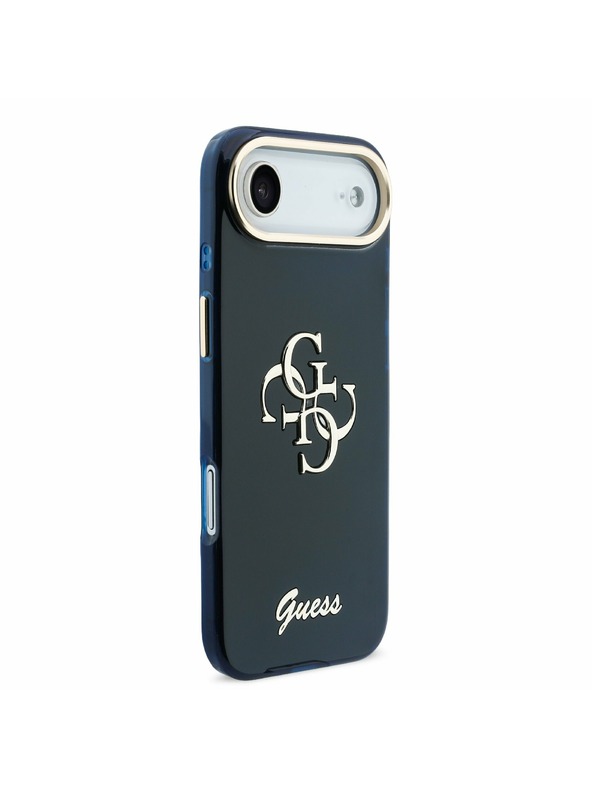 Guess Guess IML 4G Script Metal Logo Zadný Kryt pre iPhone Air Blue