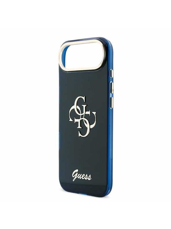 Guess Guess IML 4G Script Metal Logo Zadný Kryt pre iPhone Air Blue