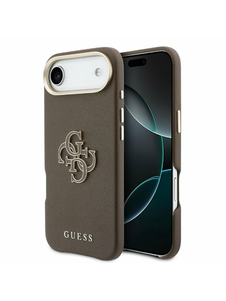 Guess Guess PU Resin Logo Zadný Kryt pre iPhone Air Brown