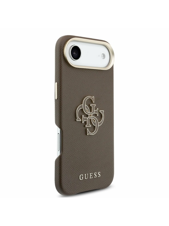 Guess Guess PU Resin Logo Zadný Kryt pre iPhone Air Brown