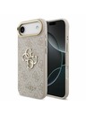 Guess Guess PU Leather 4G Metal Logo Gold Frame Zadný Kryt pre iPhone Air Pink