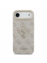 Guess Guess PU Leather 4G Metal Logo Gold Frame Zadný Kryt pre iPhone Air Pink