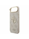 Guess Guess PU Leather 4G Metal Logo Gold Frame Zadný Kryt pre iPhone Air Pink