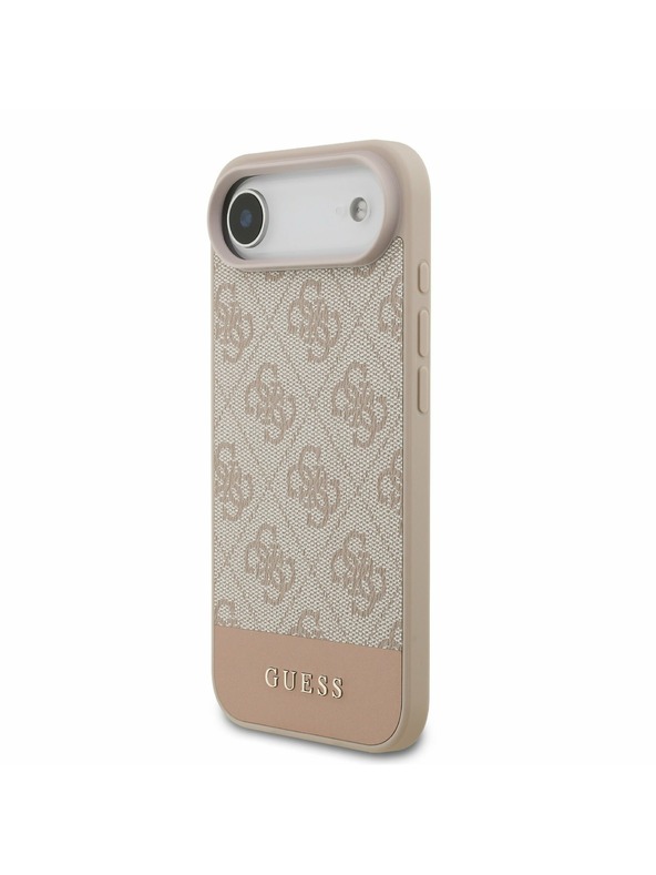 Guess Guess PU 4G Stripe Zadný Kryt pre iPhone Air Pink