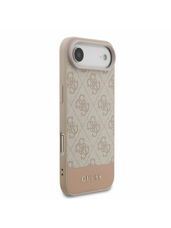 Guess Guess PU 4G Stripe Zadný Kryt pre iPhone Air Pink