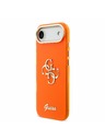 Guess Guess IML 4G Script Metal Logo Zadný Kryt pre iPhone Air Orange