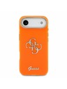 Guess Guess IML 4G Script Metal Logo Zadný Kryt pre iPhone Air Orange