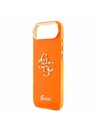 Guess Guess IML 4G Script Metal Logo Zadný Kryt pre iPhone Air Orange