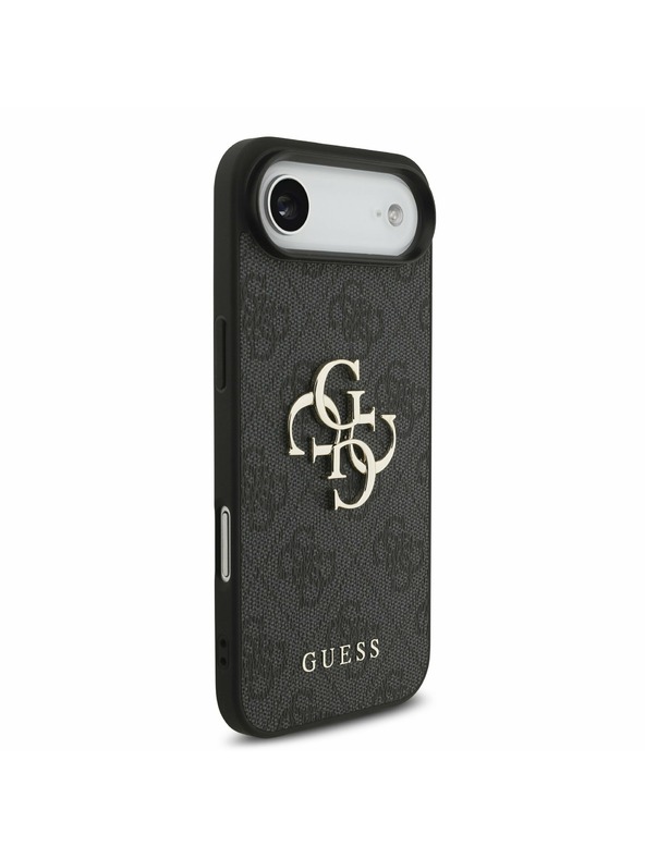 Guess Guess PU 4G Metal Logo Popruh Zadný Kryt pre iPhone Air Black