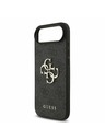 Guess Guess PU 4G Metal Logo Popruh Zadný Kryt pre iPhone Air Black