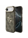 Guess Guess PU Leather 4G Metal Logo Gold Frame Zadný Kryt pre iPhone Air Brown