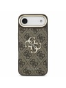 Guess Guess PU Leather 4G Metal Logo Gold Frame Zadný Kryt pre iPhone Air Brown