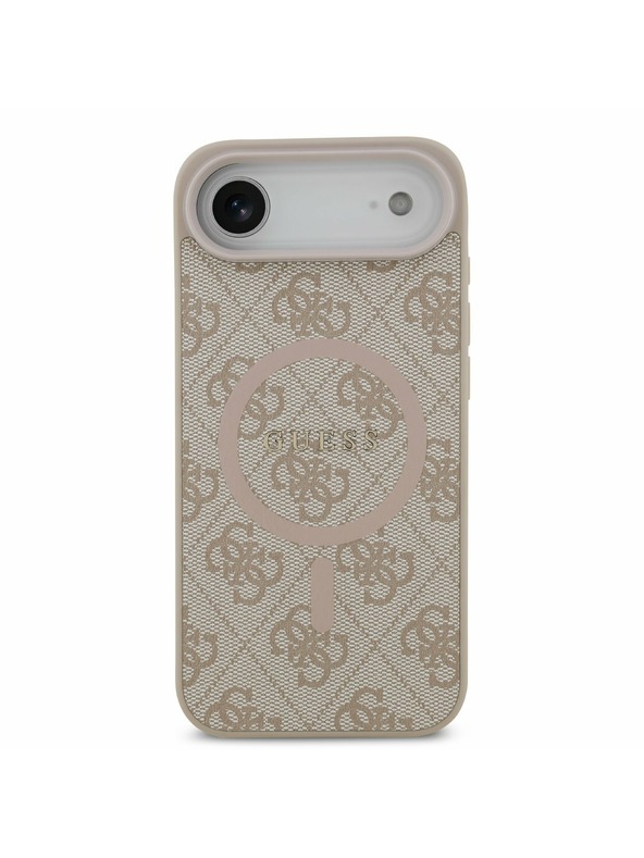 Guess Guess PU Leather 4G Colored Ring MagSafe Zadný Kryt pre iPhone Air Pink