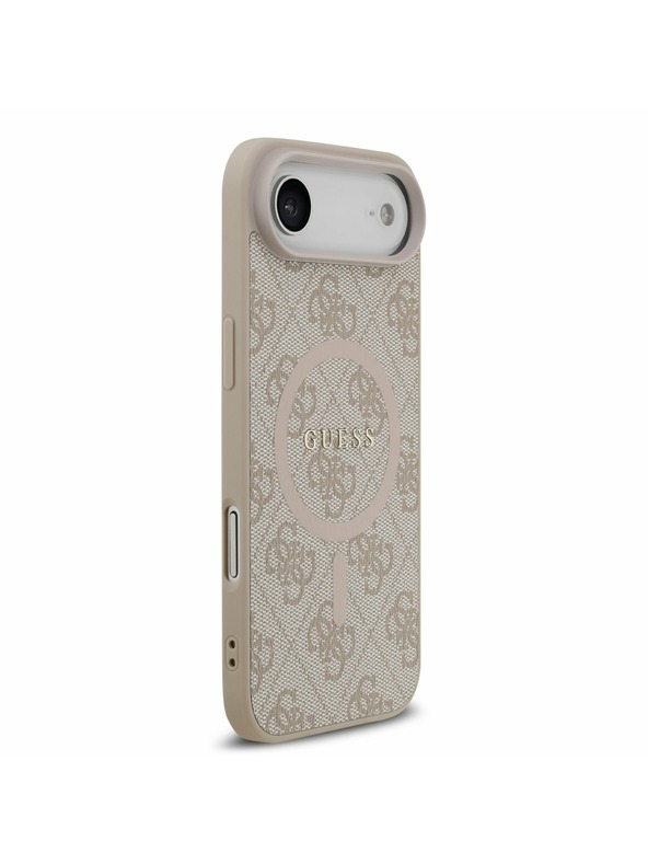 Guess Guess PU Leather 4G Colored Ring MagSafe Zadný Kryt pre iPhone Air Pink