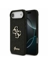 Guess Guess PU Fixed Glitter 4G Metal Logo Zadný Kryt pre iPhone Air Black