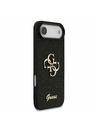 Guess Guess PU Fixed Glitter 4G Metal Logo Zadný Kryt pre iPhone Air Black