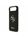 Guess Guess PU Fixed Glitter 4G Metal Logo Zadný Kryt pre iPhone Air Black