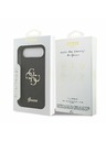 Guess Guess PU Fixed Glitter 4G Metal Logo Zadný Kryt pre iPhone Air Black