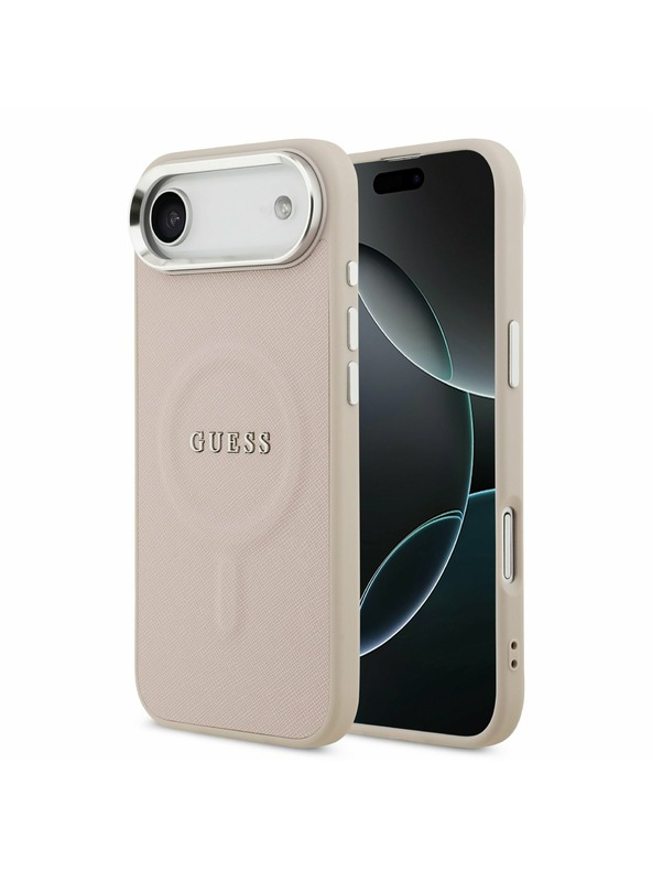 Guess Guess PU Saffiano MagSafe Zadný Kryt pre iPhone Air Pink