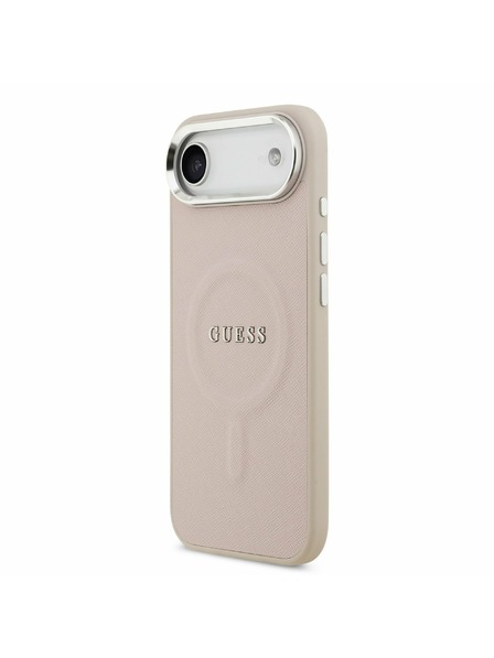 Guess Guess PU Saffiano MagSafe Zadný Kryt pre iPhone Air Pink