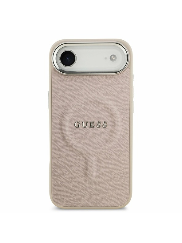Guess Guess PU Saffiano MagSafe Zadný Kryt pre iPhone Air Pink