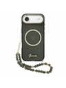 Guess Guess IML Glitter Script Popruh MagSafe Zadný Kryt pre iPhone Air Black