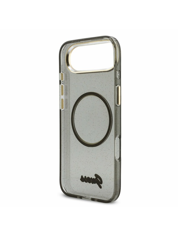 Guess Guess IML Glitter Script Popruh MagSafe Zadný Kryt pre iPhone Air Black