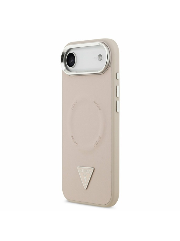 Guess Guess PU Leather Triangle Logo MagSafe Zadný Kryt pre iPhone Air Pink