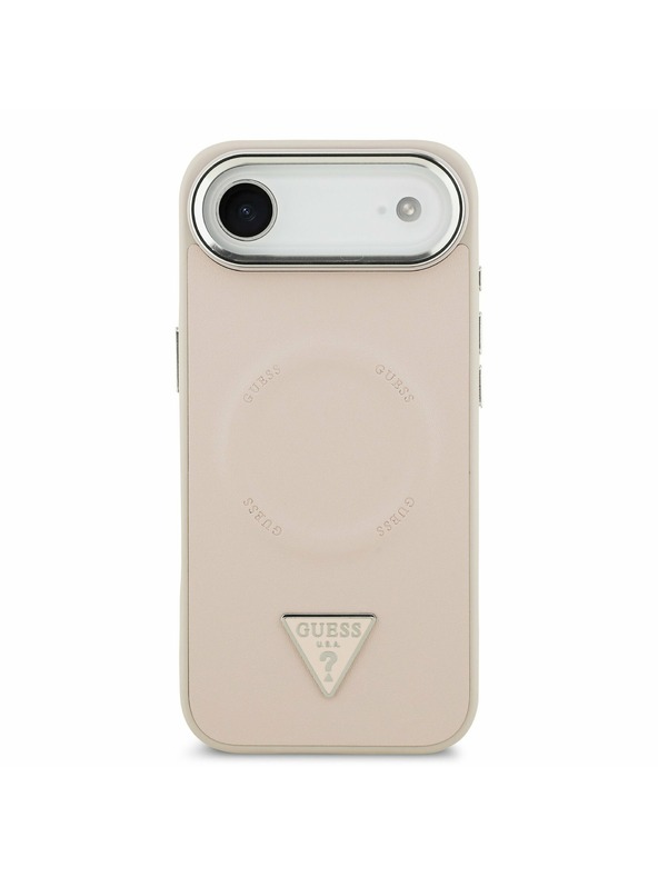 Guess Guess PU Leather Triangle Logo MagSafe Zadný Kryt pre iPhone Air Pink