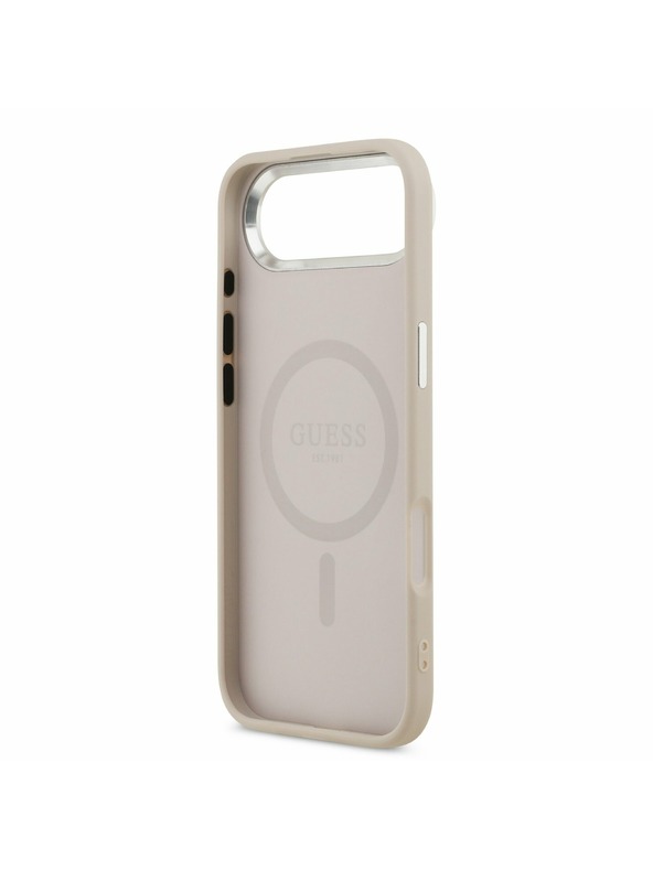 Guess Guess PU Leather Triangle Logo MagSafe Zadný Kryt pre iPhone Air Pink