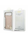Guess Guess PU Leather Triangle Logo MagSafe Zadný Kryt pre iPhone Air Pink