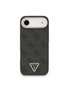 Guess Guess PU Leather 4G Strass Triangle Logo Gold Frame MagSafe Zadný Kryt pre iPhone Air Black