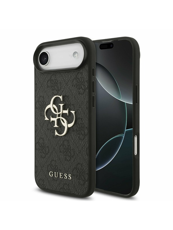 Guess Guess PU 4G Metal Logo Zadný Kryt pre iPhone Air Grey