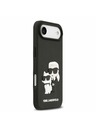 Karl Lagerfeld Karl Lagerfeld 3D Rubber Karl and Choupette Zadný Kryt pre iPhone Air Black