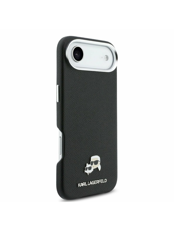 Karl Lagerfeld Karl Lagerfeld PU Karl and Choupette Heads Pins MagSafe Zadný Kryt pre iPhone Air Black