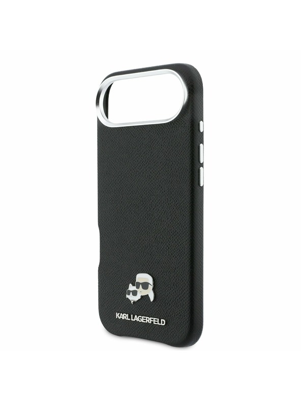 Karl Lagerfeld Karl Lagerfeld PU Karl and Choupette Heads Pins MagSafe Zadný Kryt pre iPhone Air Black
