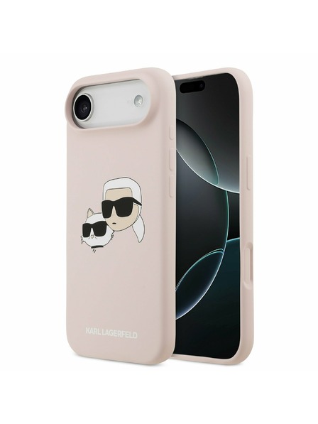Karl Lagerfeld Karl Lagerfeld Liquid Silicone Double Heads MagSafe Zadný Kryt pre iPhone Air Pink