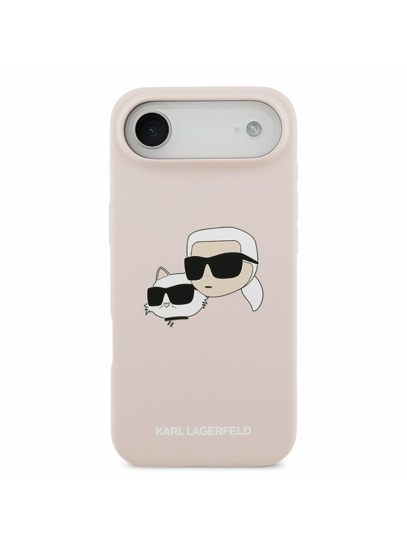 Karl Lagerfeld Karl Lagerfeld Liquid Silicone Double Heads MagSafe Zadný Kryt pre iPhone Air Pink