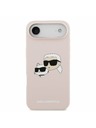 Karl Lagerfeld Karl Lagerfeld Liquid Silicone Double Heads MagSafe Zadný Kryt pre iPhone Air Pink