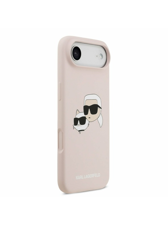 Karl Lagerfeld Karl Lagerfeld Liquid Silicone Double Heads MagSafe Zadný Kryt pre iPhone Air Pink
