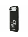 Karl Lagerfeld Karl Lagerfeld Liquid Silicone K&CH Sketch MagSafe Zadný Kryt pre iPhone Air Black