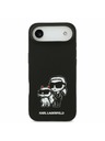 Karl Lagerfeld Karl Lagerfeld Liquid Silicone K&CH Sketch MagSafe Zadný Kryt pre iPhone Air Black