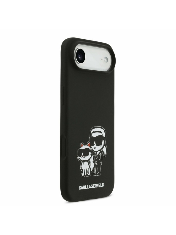 Karl Lagerfeld Karl Lagerfeld Liquid Silicone K&CH Sketch MagSafe Zadný Kryt pre iPhone Air Black