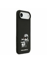 Karl Lagerfeld Karl Lagerfeld Liquid Silicone K&CH Sketch MagSafe Zadný Kryt pre iPhone Air Black
