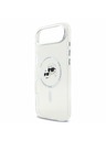 Karl Lagerfeld Karl Lagerfeld IML K&CH Heads Metal Frame MagSafe Zadný Kryt pre iPhone Air Transparent