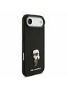 Karl Lagerfeld Karl Lagerfeld Liquid Silicone Metal Ikonik Zadný Kryt pre iPhone Air Black
