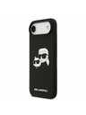 Karl Lagerfeld Karl Lagerfeld Liquid Silicone Double Heads MagSafe Zadný Kryt pre iPhone Air Black